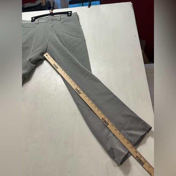 Glen Oaks No Iron Gray Pinstripe Dress Pants ~33x29 - Picture 13 of 14